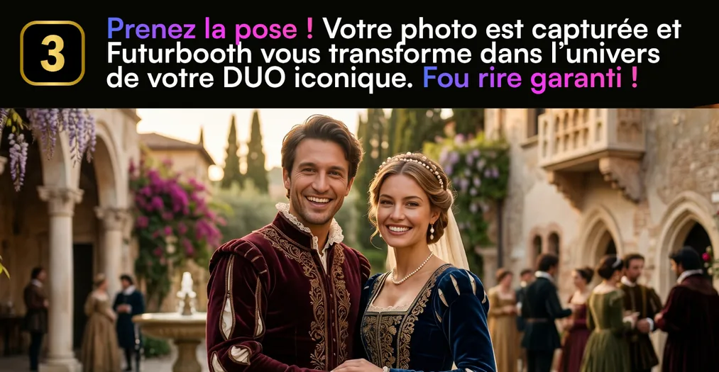 Jeu des Duos IA étape 3 — photo capturée, transformation IA