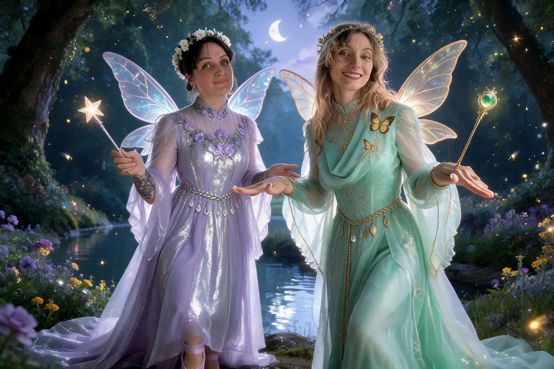 Fées magiques dans une forêt enchantée — résultat IA FuturBooth